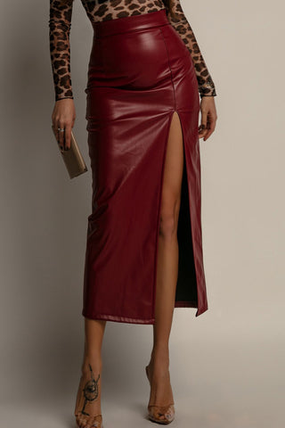 Sleek High-Waisted Maxi Skirt
