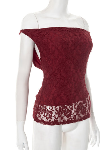 Lace Overlay Fitted Cami Top