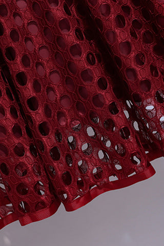 Elegant Cut-Out Midi Skirt