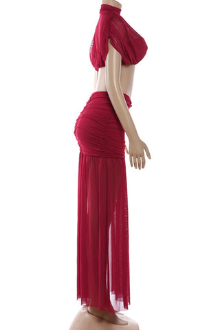 Stylish Two-Piece Skirt Set