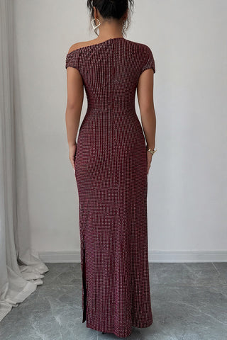 Off-Shoulder Evening Gown