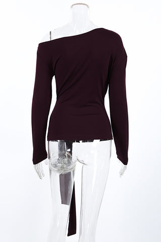 Off-Shoulder Long Sleeve Top