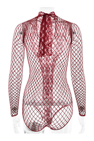 Elegant Cutout Lace Bodysuit