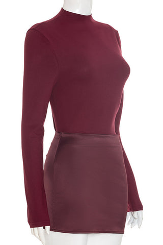 Long-Sleeve Mini Dress