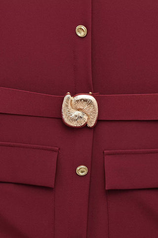 Sleeveless Button-Front Casual Dress