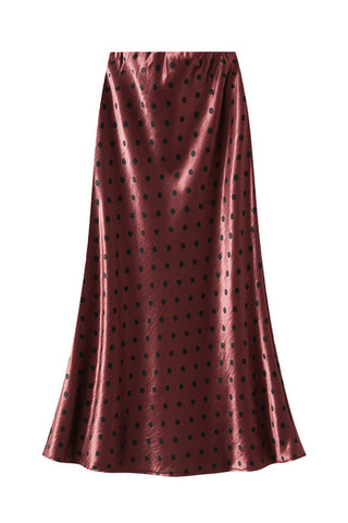 Polka Dot Midi Skirt