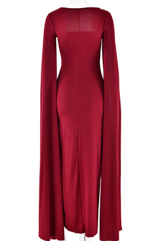 Elegant Cape Evening Dress