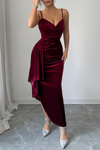 Elegant Wrap Evening Dress