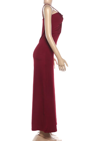 Elegant Spaghetti Strap Evening Dress