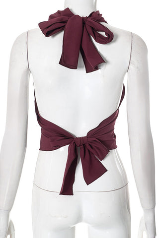 Chic Knot Detail Sleeveless Top