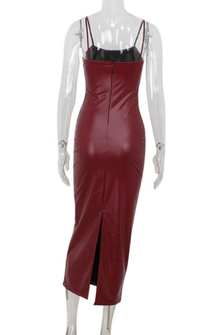 Sleek Strappy Evening Dress