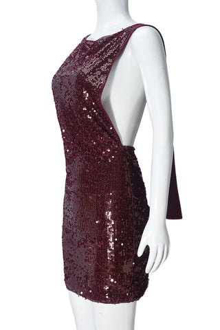Sequin Sleeveless Mini Dress