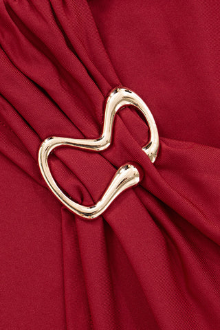 Halter Wrap Top with Buckle