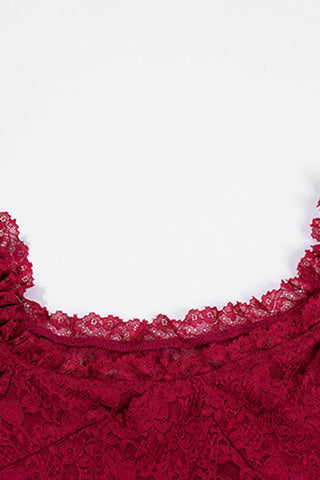 Off-Shoulder Lace Blouse