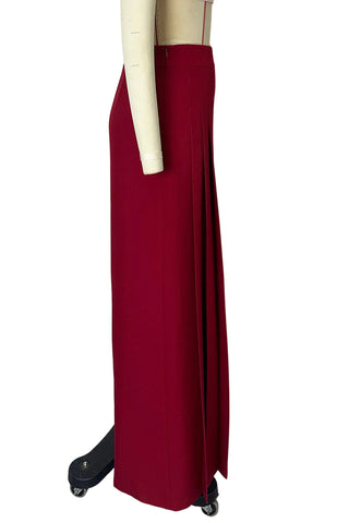 Wide-Leg Pleated Casual Pants