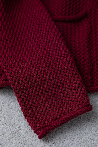 Textured Button-Front Cardigan