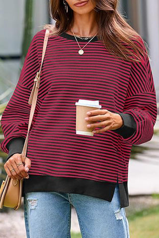 Striped Relaxed Fit Pullover