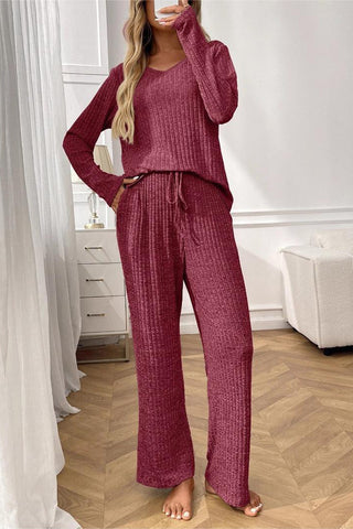 Off-Shoulder Lounge Pants Set