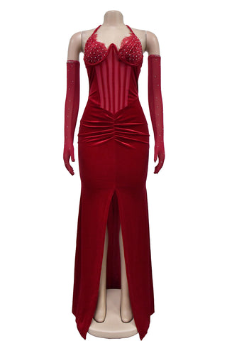 Elegant Evening Gown with Split Detail