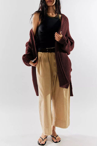 Cozy Open-Front Cardigan