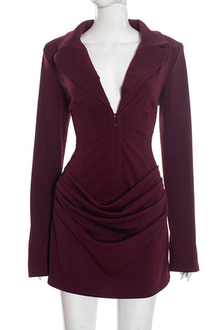 Stylish Ruched Casual Dress