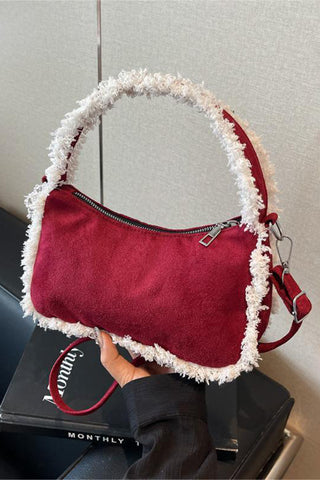 Fringe-Trimmed Shoulder Bag