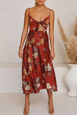 Floral Cutout Midi Sundress