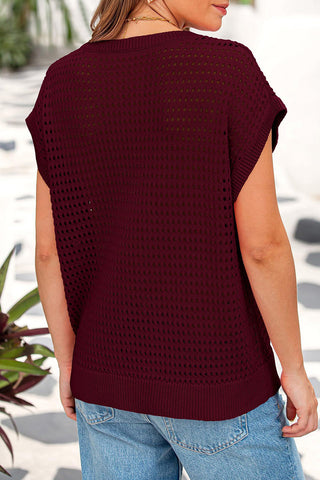 Boxy Cutout Knit Tank Top