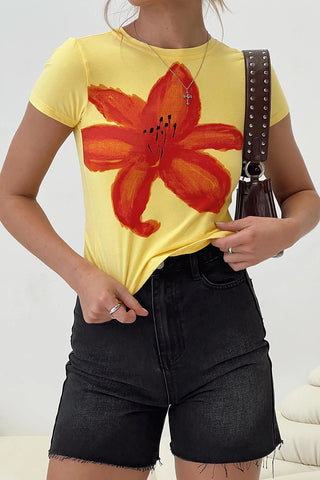 Graphic Floral T-Shirt