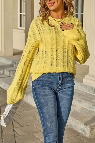 Cable Knit Casual Sweater