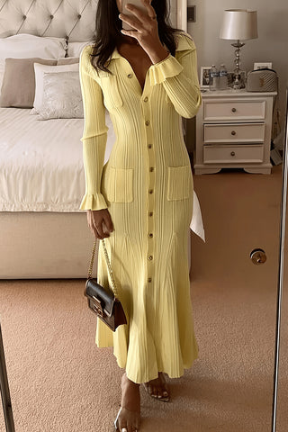 Button-Up Casual Maxi Dress