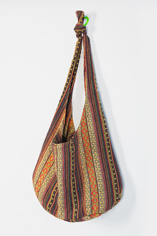 Striped Sling Shoulder Bag