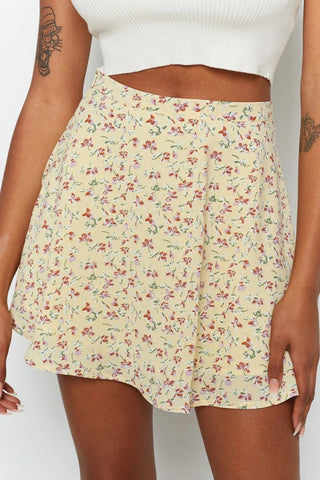 Polka Dot A-Line Mini Skirt