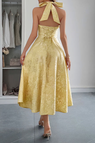 Halter Neck Midi Sundress