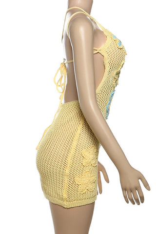 Floral Crochet Sundress