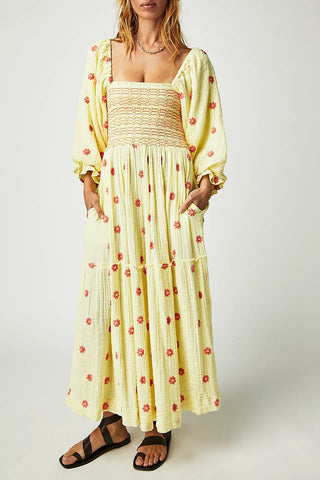 Floral Smocked Dress