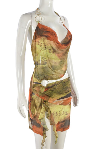 Vibrant Ruched Sundress