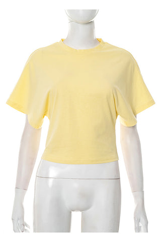 Ruched Waist Short Sleeve Top