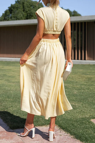 Elegant Backless Maxi Dress