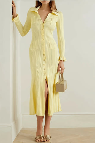 Button-Up Casual Maxi Dress