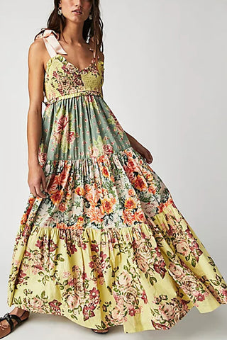 Vibrant Patchwork Sundress