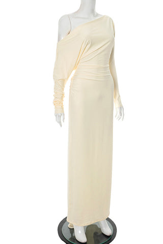 Elegant One-Shoulder Maxi Dress