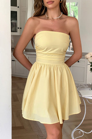 Strapless Casual A-Line Dress