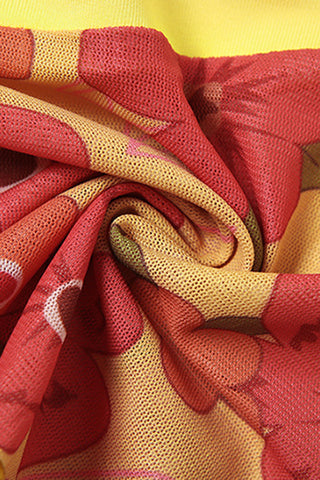 Halter Floral Star Tank Top