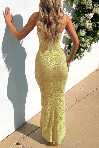 Lace Bodycon Maxi Dress