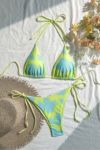 Stylish Tie-Dye Bikini Set