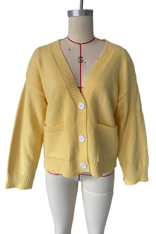 Button-Up Relaxed Fit Cardigan