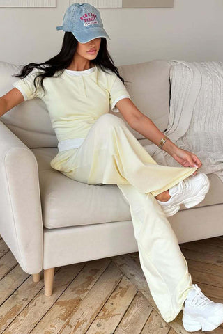 Casual Wide-Leg Pants Set