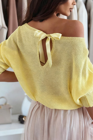 Off-Shoulder Knit Sweater