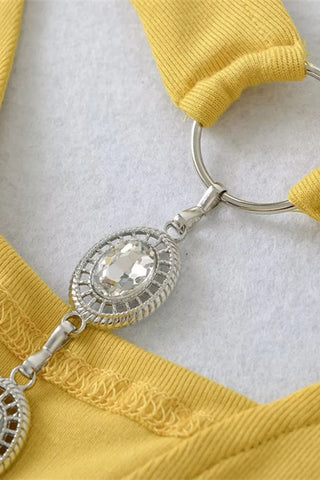 Halter Neck Embellished Tank Top